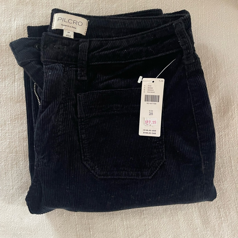 Pilcro Black Corduroy Pants